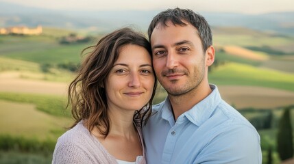 Obraz premium Romantic Valentine's Day Couple Portrait background copy space Intimate Love, Relationship Goals, Honeymoon Travel, Moments, Loved Ones, Life Partner, Togetherness, Passionate Bond, Couple 