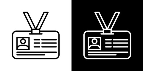 Visitor vector icon in thin line style