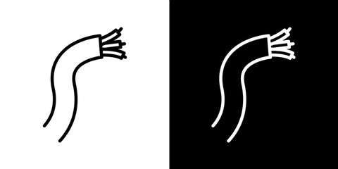 Wires vector icon in thin line style