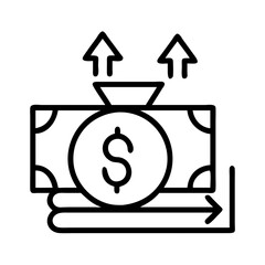 fiscal policy icon, fiscal policy line art - simple line art of fiscal policy, perfect for fiscal policy logos and icons