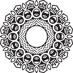 Beautiful flower art and mandala vector design