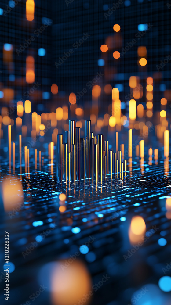 Poster exploring the future of music streaming trends in music applications and entertainment technology in