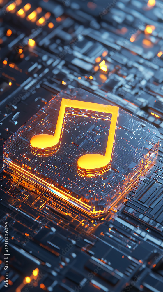 Poster exploring music streaming applications the future of entertainment in digital environments interacti