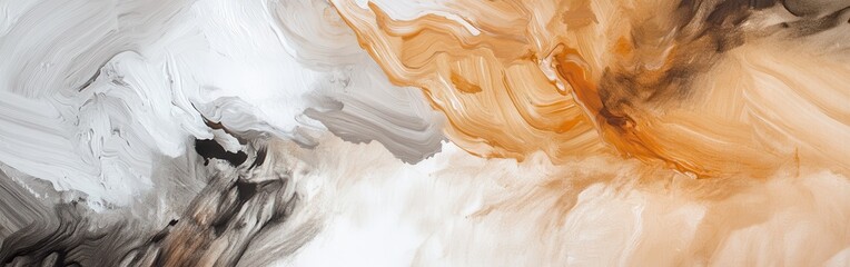 Soft pencil strokes create a gradient of organic shapes blending earthy tones in a tranquil composition