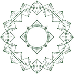 Beautiful flower art and mandala vector design