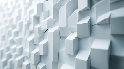 Obraz premium 3D rendering of a white background with a geometric pattern