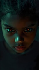 Intense Gaze: A Captivating Child Portrait