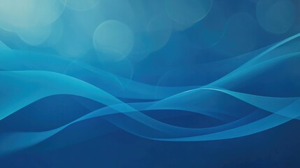 Fototapeta premium A clean, abstract blue sea gradient background with shimmering effects and no defined horizon.