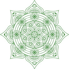 Beautiful flower art and mandala vector design
