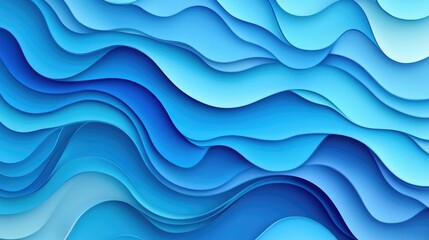Abstract blue sea background gradient with rippling water in shades of sky blue and indigo.