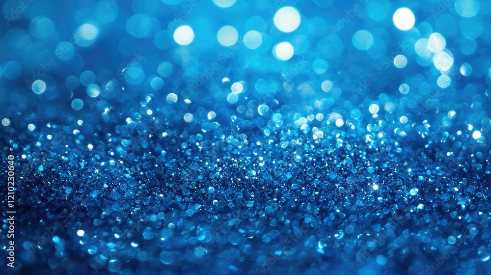 Poster close-up of a blue sea gradient background showing tiny shimmering details on the water's surface.