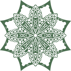 Beautiful flower art and mandala vector design