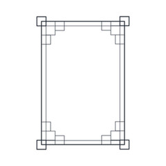monochrome frame line style