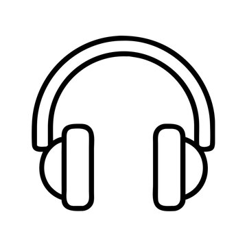 recommend clip art: headphones icon, headphones line art - simple line art of headphones, perfect for headphones logos and icons