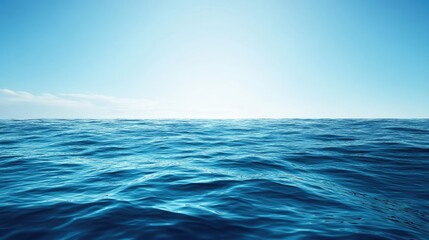 Obraz premium Vibrant blue sea gradient background with smooth transitions of aquamarine, cerulean, and deep ocean blue.
