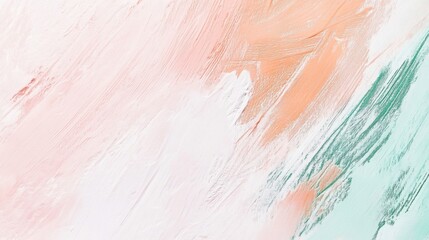 Obraz premium Abstract composition with soft pastel colors and subtle brush strokes creating a serene and dreamy atmosphere