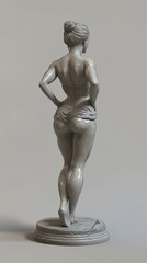 Obraz premium Elegant Female Statue: A 3D Render of a Classic Sculpture