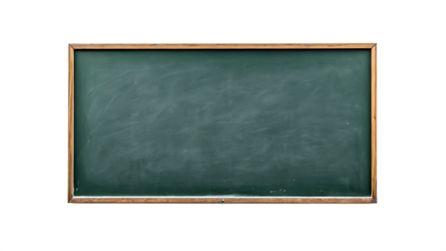 school blackboard isolated on white background PNG.AI GENERATED