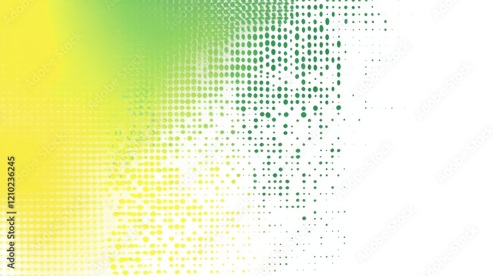 Aufkleber vibrant halftone gradient showcasing a bright combination of lime green hues in a striking design fo