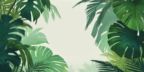 fondo de hojas tropicales