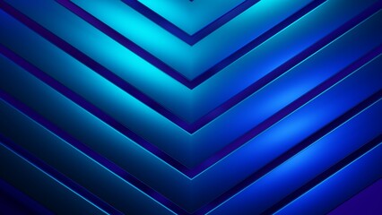 Obraz premium Abstract blue chevron pattern background; metallic texture, digital art, website banner