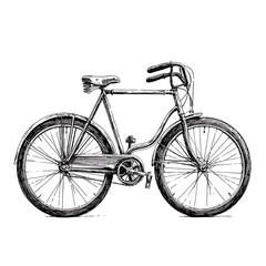 Vintage bicycle sketch. (2)