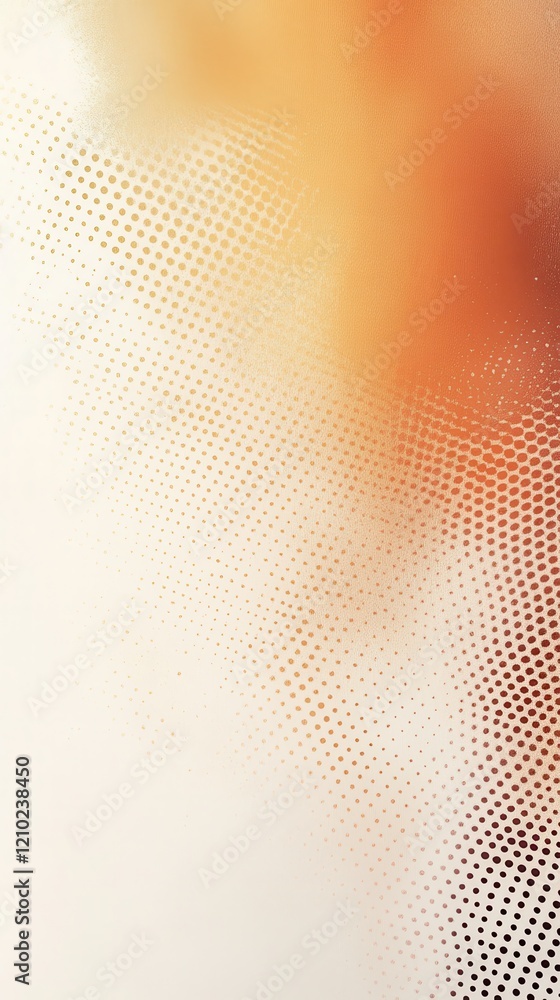 Poster beautiful halftone gradient with copper tones creating a striking visual effect