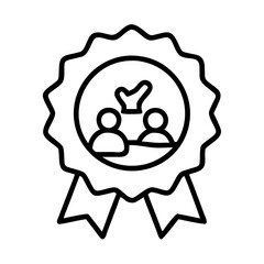 human rights badge icon, human rights badge line art - simple line art of human rights badge, perfect for human rights badge logos and icons