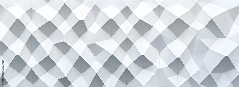 Poster abstract white geometric background with a seamless pattern
