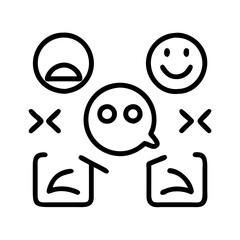 impressions icon, impressions line art - simple line art of impressions, perfect for impressions logos and icons