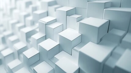 Obraz premium 3D rendering of a white background with a geometric pattern