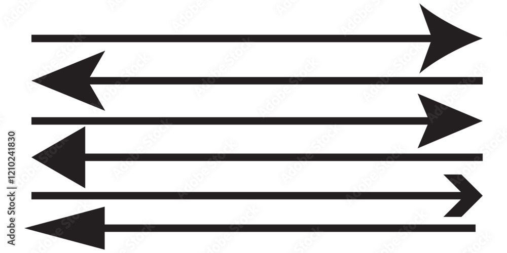 Poster long arrow icon. arrow pointing . long arrow vector . arrow or web design.