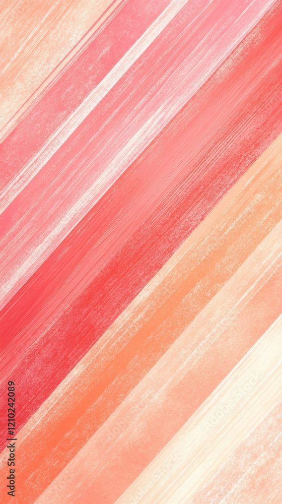 Poster vibrant diagonal striped pattern in shades of red and peach for creative backgrounds and designs