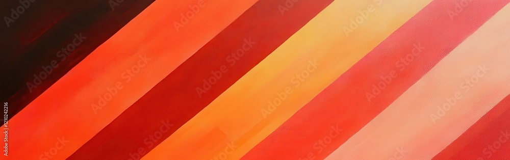 Aufkleber bold gradient stripes of red and orange blending seamlessly across a vivid background