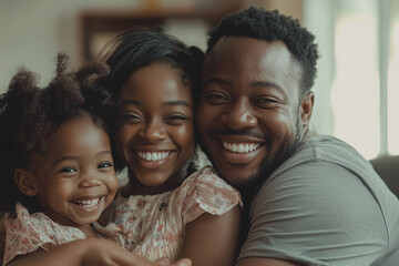 portrait of happy family