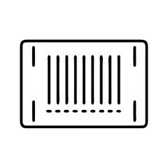 inventory barcode icon, inventory barcode line art - simple line art of inventory barcode, perfect for inventory barcode logos and icons