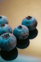 Fresh blueberry. Texture blueberry berries close up, macro shot.