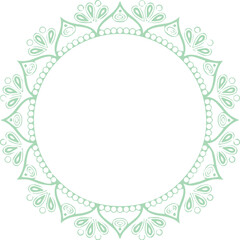 Beautiful flower art and mandala vector design