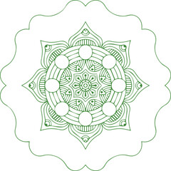 Beautiful flower art and mandala vector design