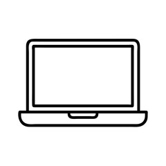 laptop icon, laptop line art - simple line art of laptop, perfect for laptop logos and icons