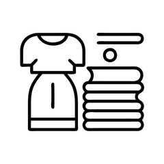 laundry service icon, laundry service line art - simple line art of laundry service, perfect for laundry service logos and icons