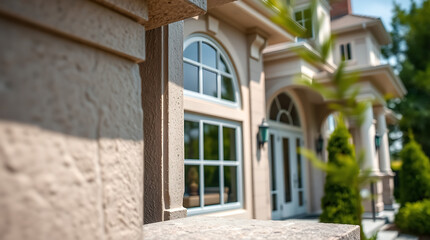 Obraz premium Magnificent House Exterior: Architectural Design and Luxury Real Estate