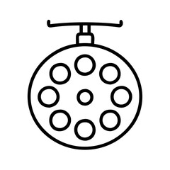 light for surgery icon, light for surgery line art - simple line art of light for surgery, perfect for light for surgery logos and icons