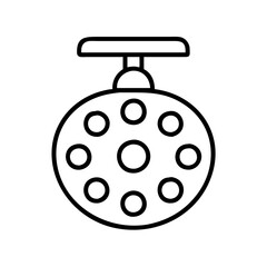 light for surgery icon, light for surgery line art - simple line art of light for surgery, perfect for light for surgery logos and icons