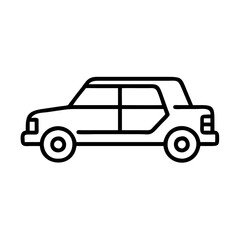 limousine icon, limousine line art - simple line art of limousine, perfect for limousine logos and icons