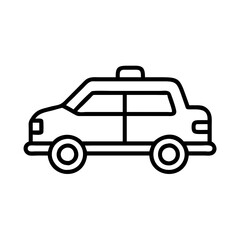 limousine icon, limousine line art - simple line art of limousine, perfect for limousine logos and icons