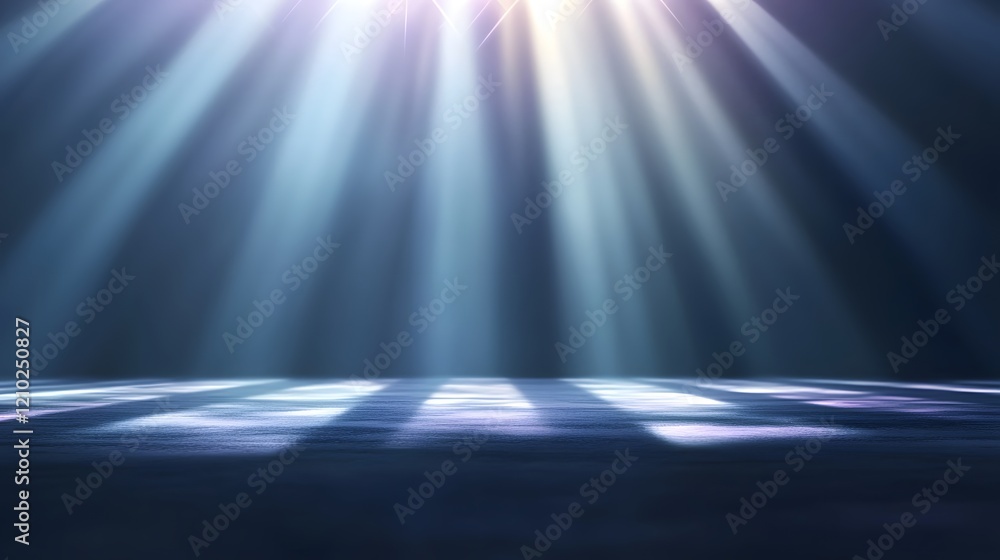 Aufkleber Mesmerizing Purple Gradient with Ethereal Light Rays and Soft Shadows   Smooth Abstract Design with Blurred Effects for a Tranquil and Captivating Look