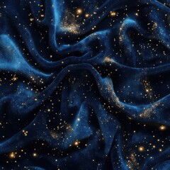 Obraz premium Celestial Velvet: A Night Sky Draped in Luxurious Fabric