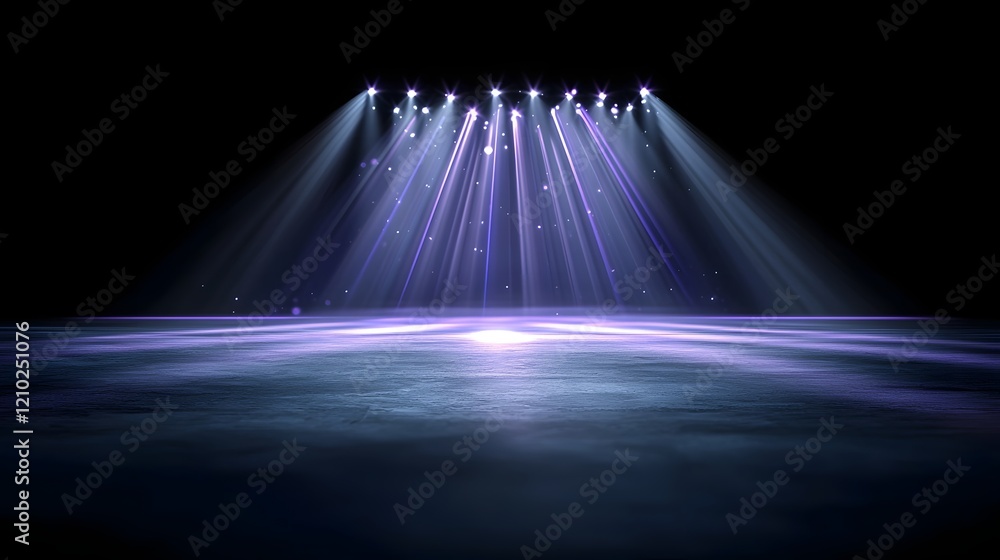 Leinwandbilder Captivating abstract background featuring a vibrant purple hue with a blurred and softened appearance  Gentle rays of gradient lighting create a dreamy ethereal atmosphere