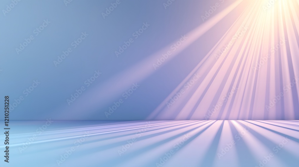 Aufkleber Radiant purple gradient background featuring soft blurred light rays and gentle shadows creating a serene ethereal and elegant abstract digital design